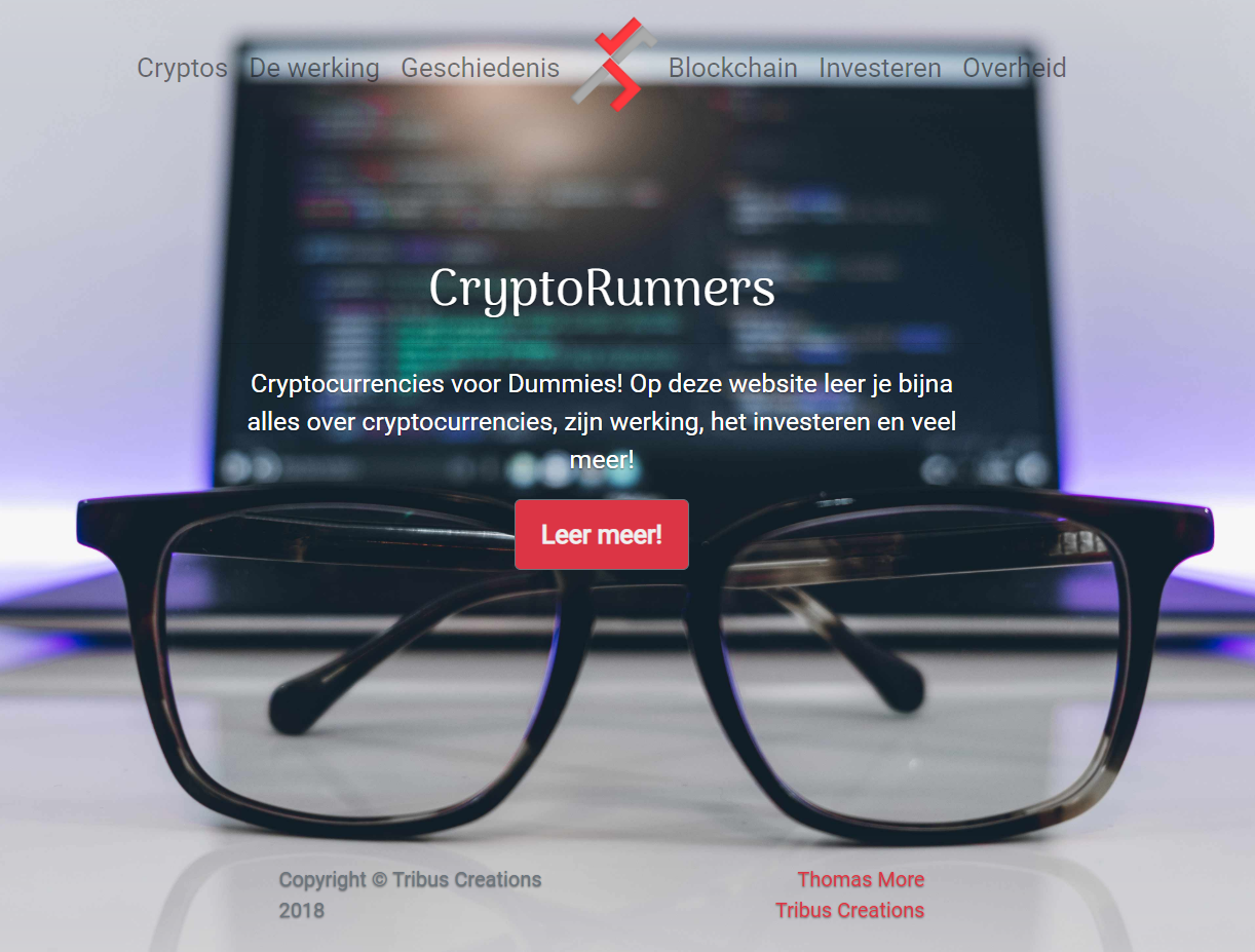 Home pagina Crypto Runners